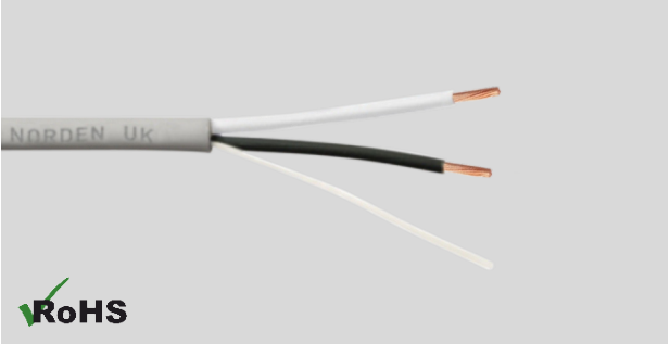 2 Core 14 AWG  Multi Conductor Stranded Plenum Cable